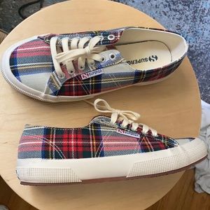 Superga plaid sneakers